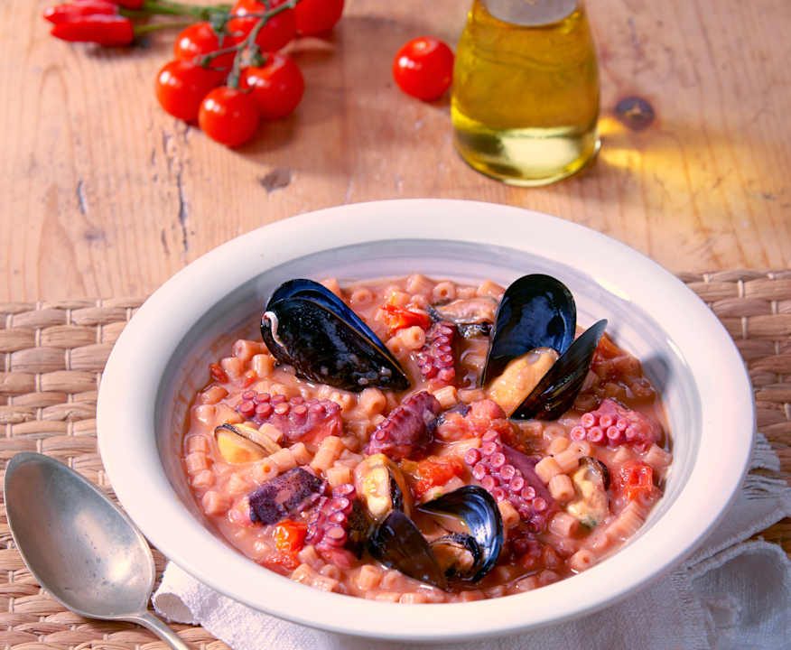 Ditalini polpo e cozze Protein