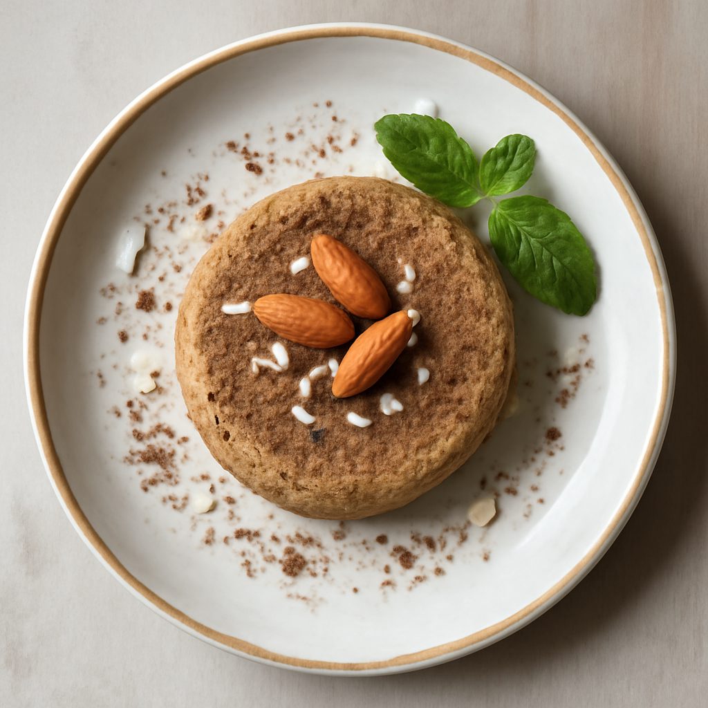Dolce mandorle e carruba al vapore proteico low-carb