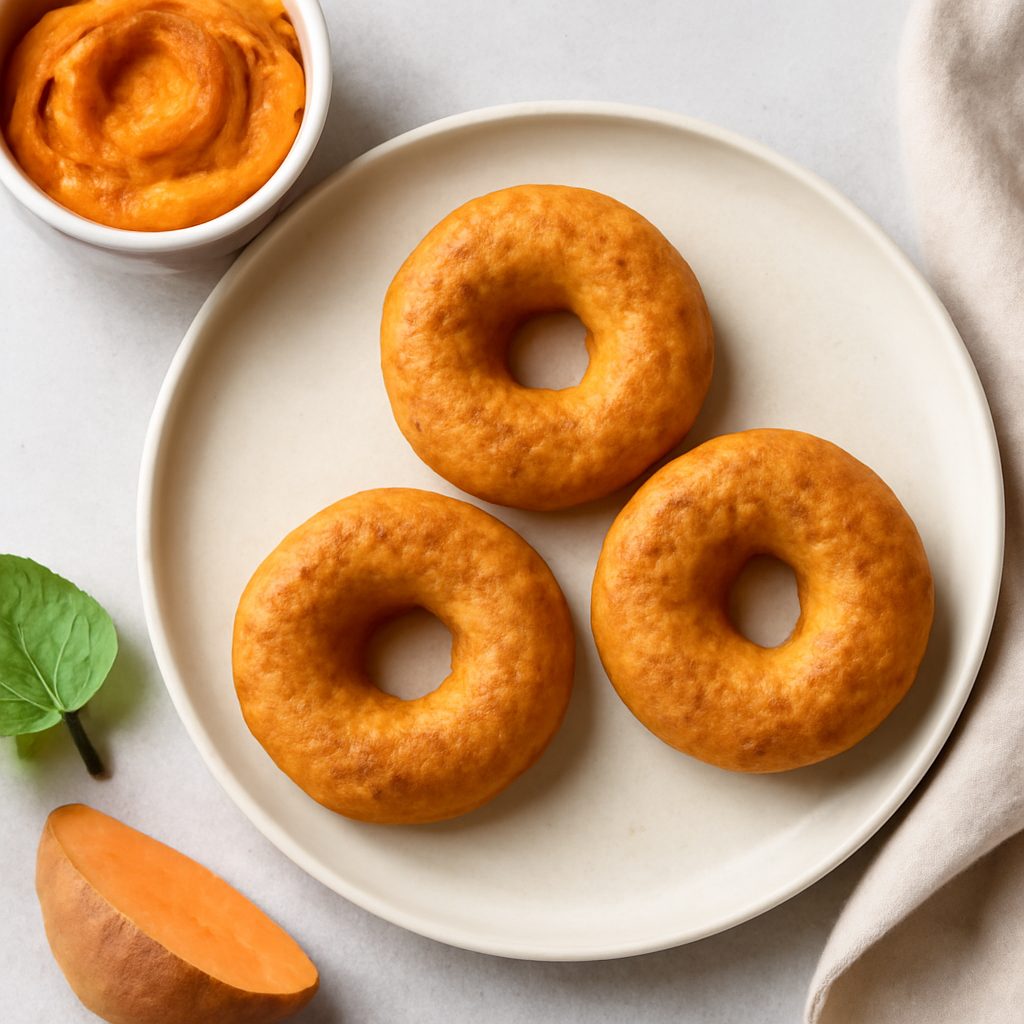 Donuts proteici alle patate dolci low-carb