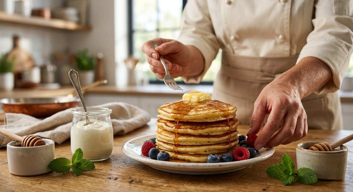 Facili Pancake allo Yogurt per Colazioni Fluffy nel Weekend Low Fat