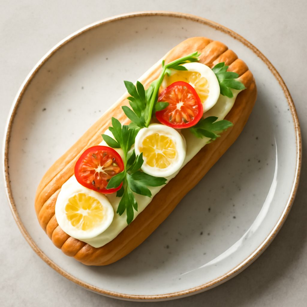 Éclair con Crema Pasticcera
