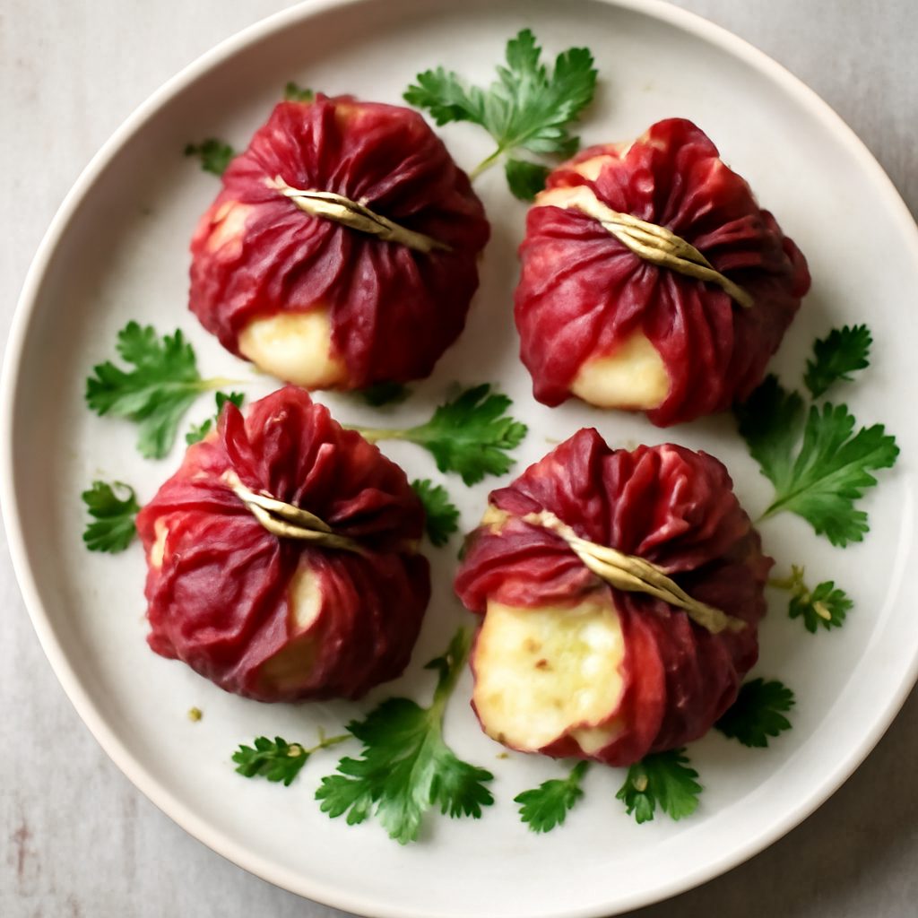 Fagottini di bresaola e scamorza proteici al Varoma
