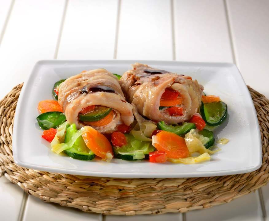 Fagottini di sogliola con verdure Low Fat