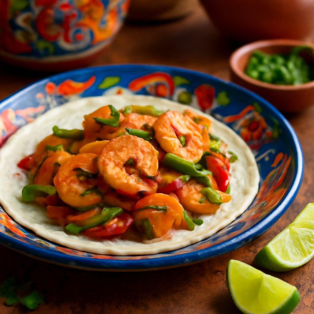 Fajitas di Gamberi Light al Forno - Versione Low-Carb