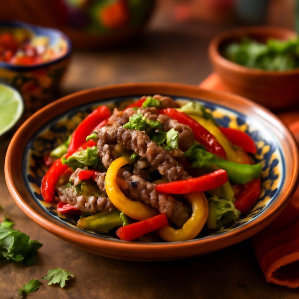 Fajitas di Manzo e Peperoni