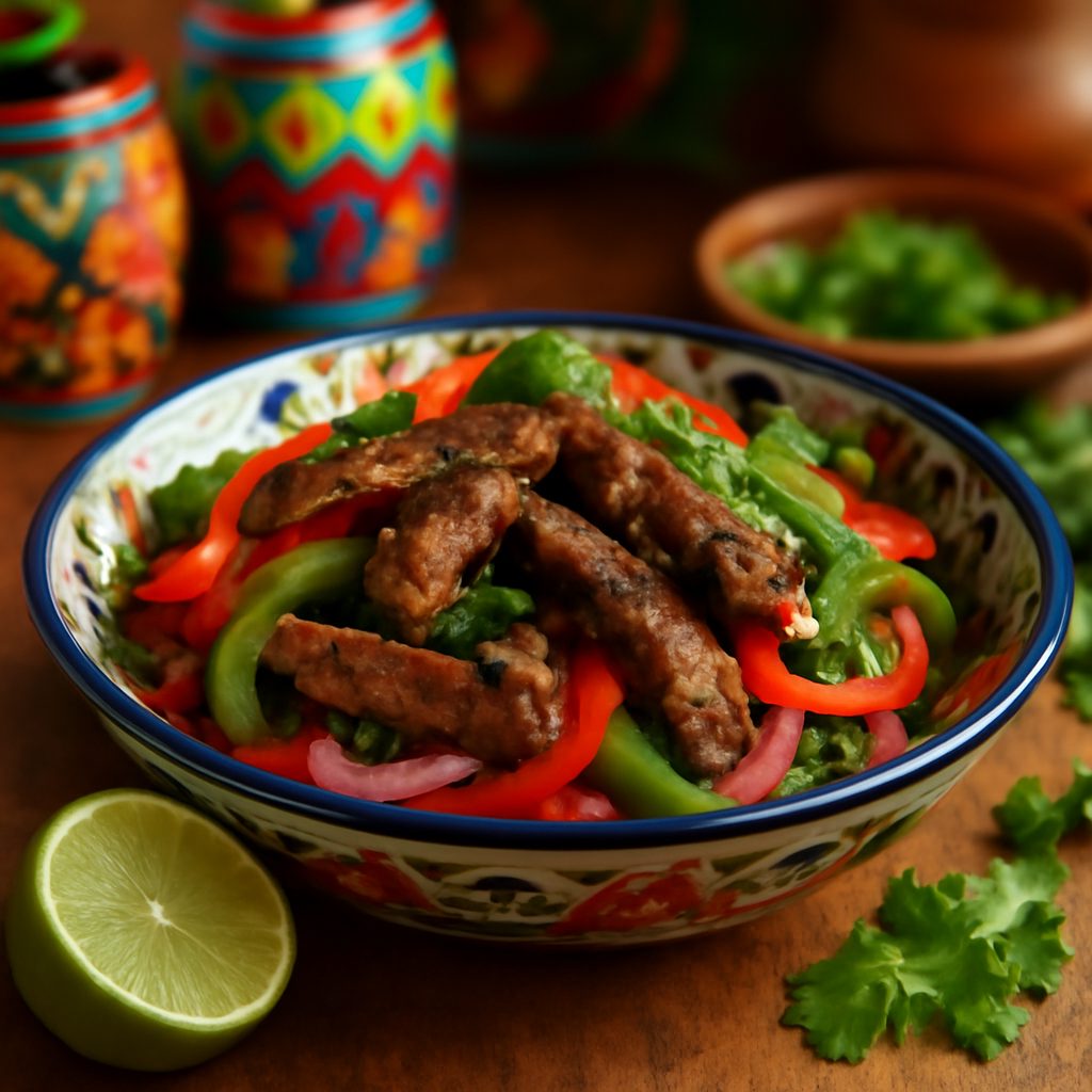 Fajitas di Manzo al Lime e Cilantro