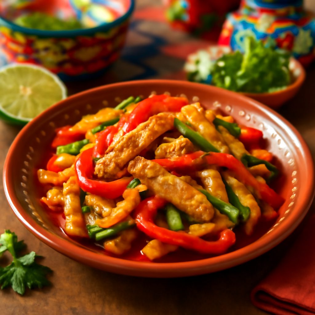 Fajitas di Pollo e Peperoni