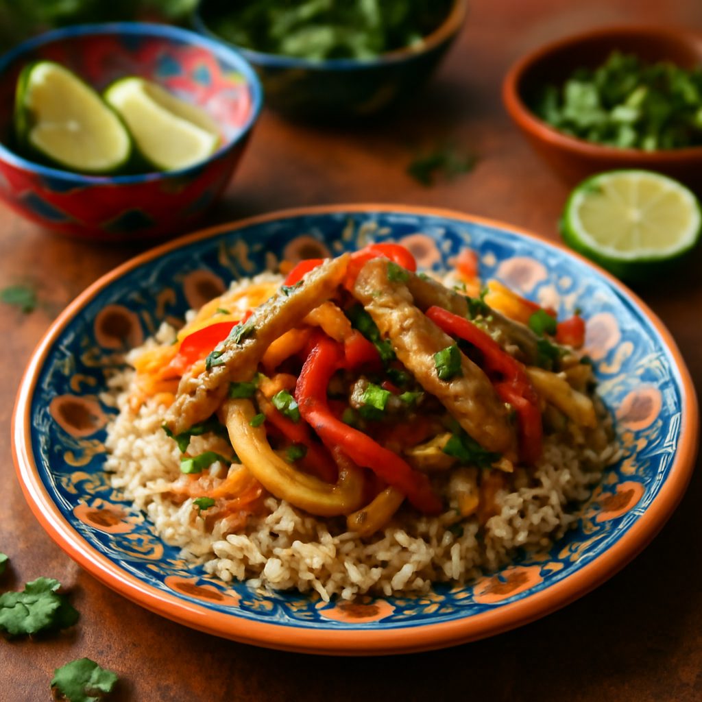 Fajitas di Pollo in Air Fryer Low Fat