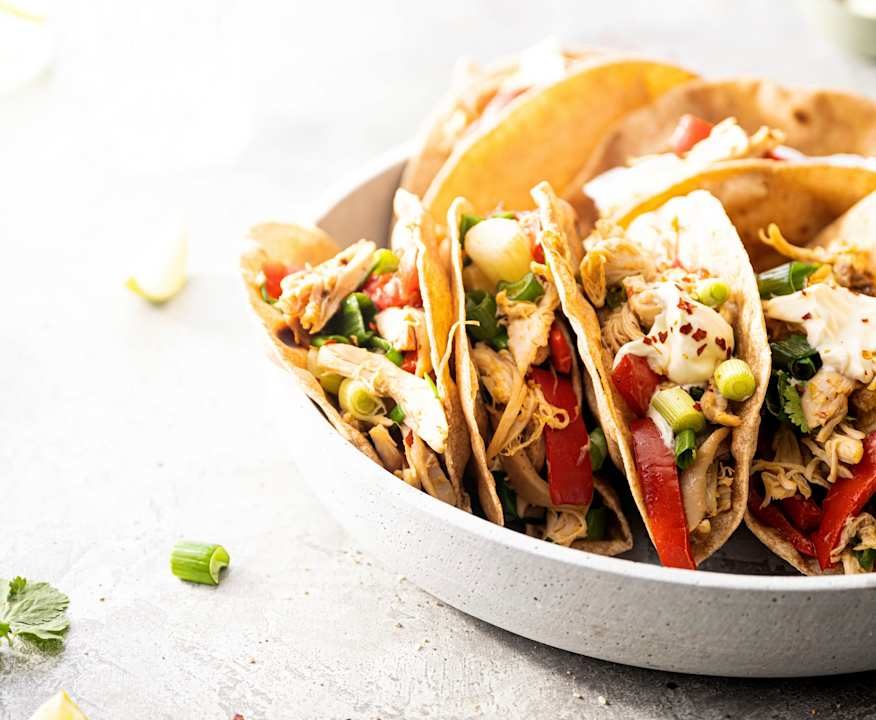 Fajitas integrali con avanzi di pollo arrosto Low Fat