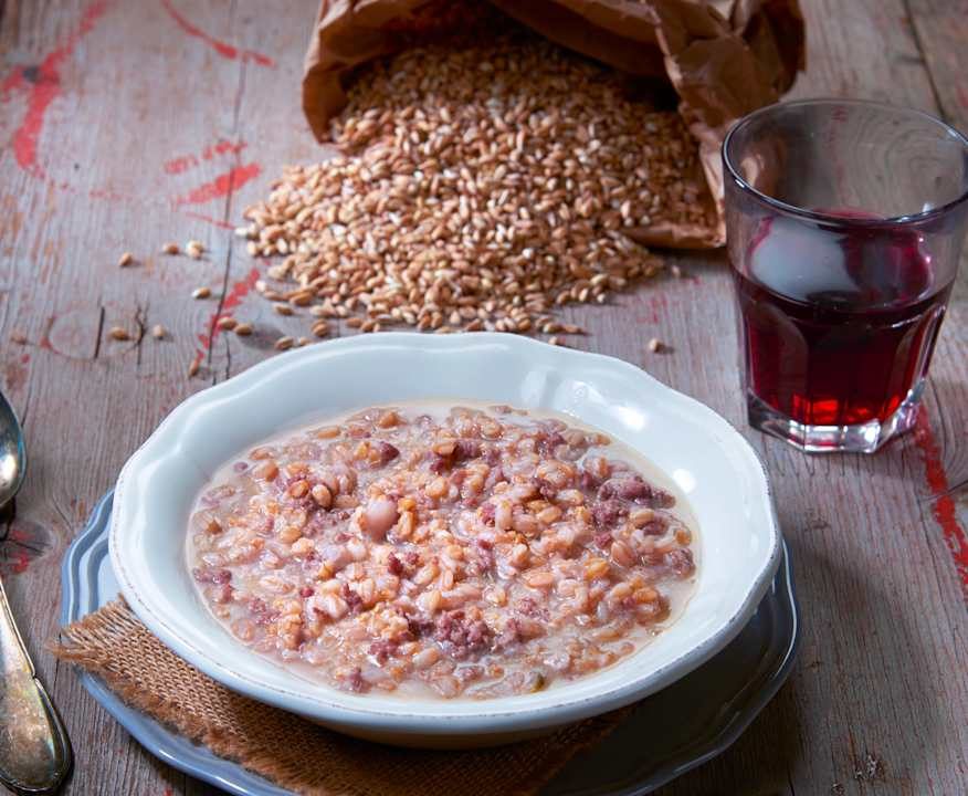Farro ubriaco con salsiccia Protein