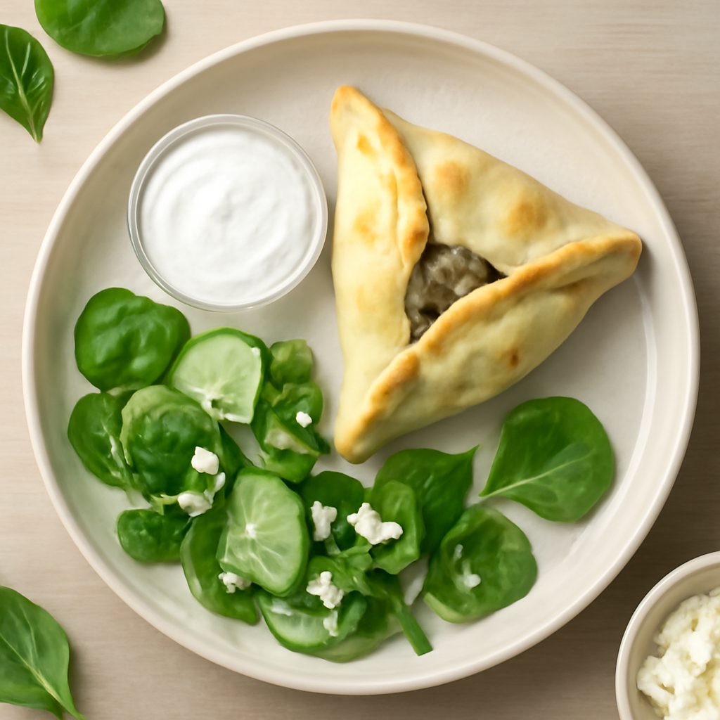 Fatayer agli spinaci low-carb proteico
