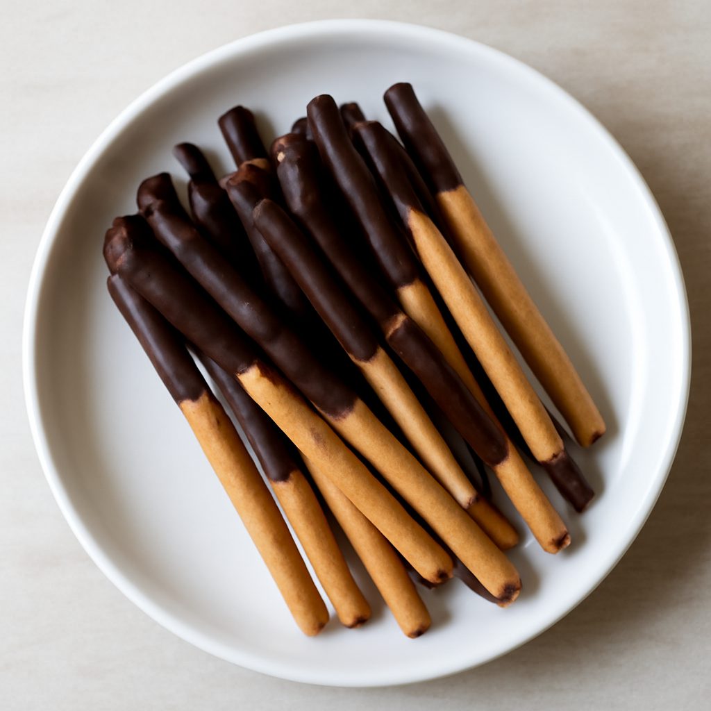 Fiammiferi croccanti al cioccolato proteico low-carb