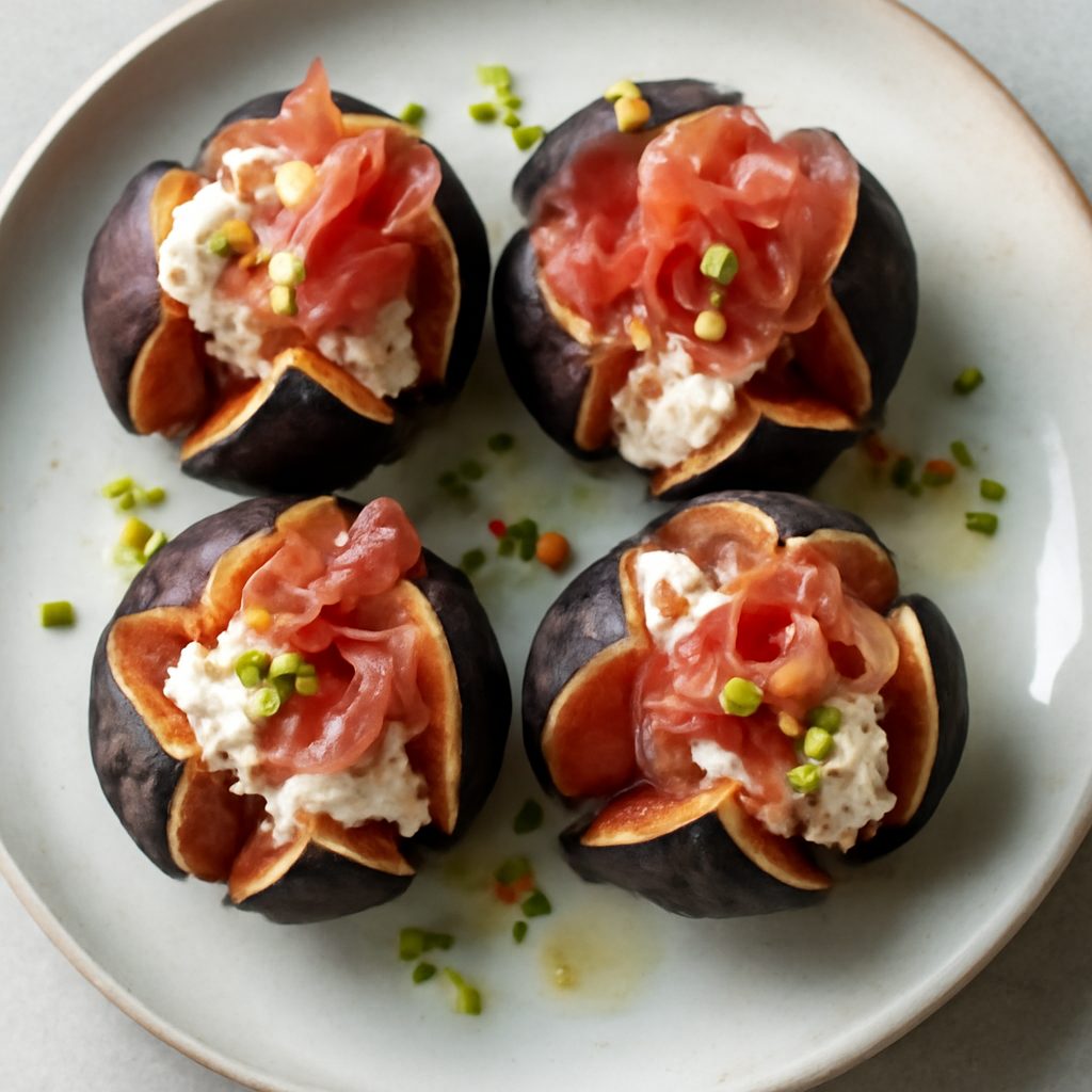 Fichi freschi ripieni proteico low-carb