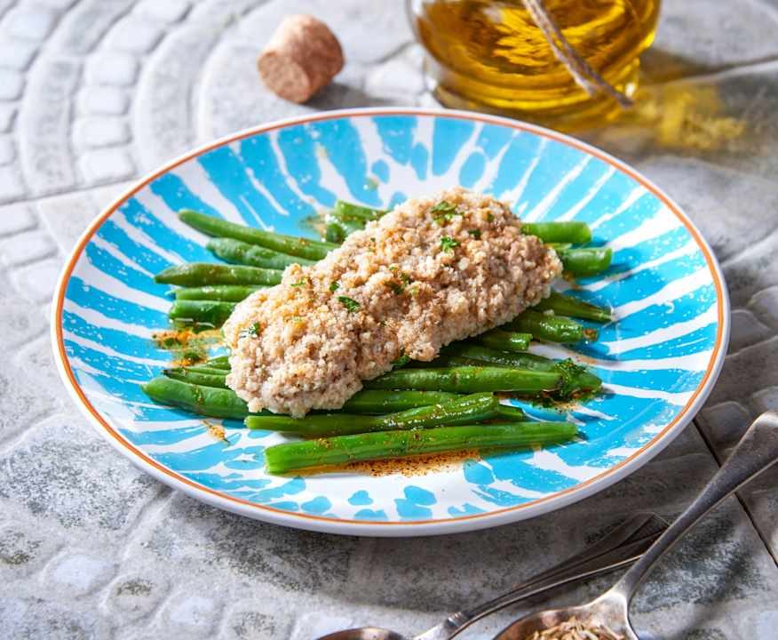 Filetti di cernia ai semi di finocchio con olio aromatizzato alla paprika Low Carb