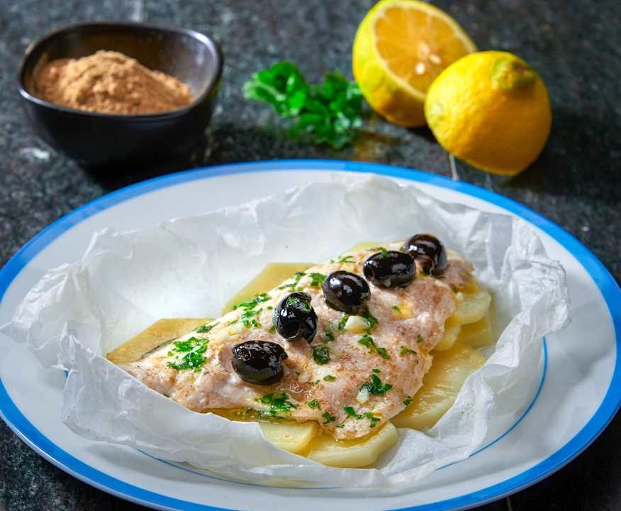 Filetti di orata allo zenzero al cartoccio Low Fat