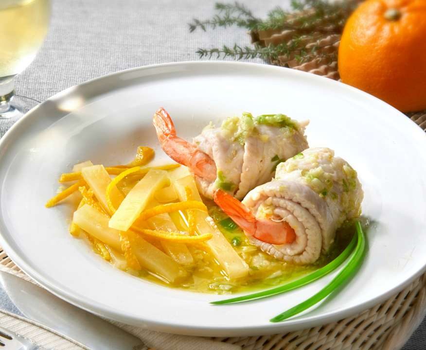 Filetti di sogliola e gamberi Protein