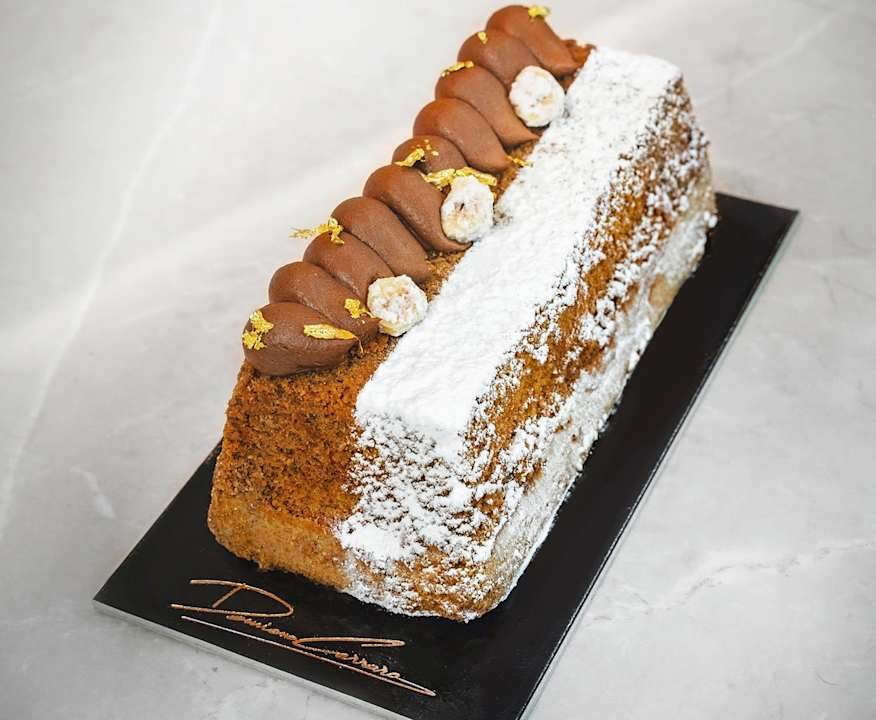 Financier alla nocciola con ganache fondente (senza glutine) di Damiano Carrara Low Fat