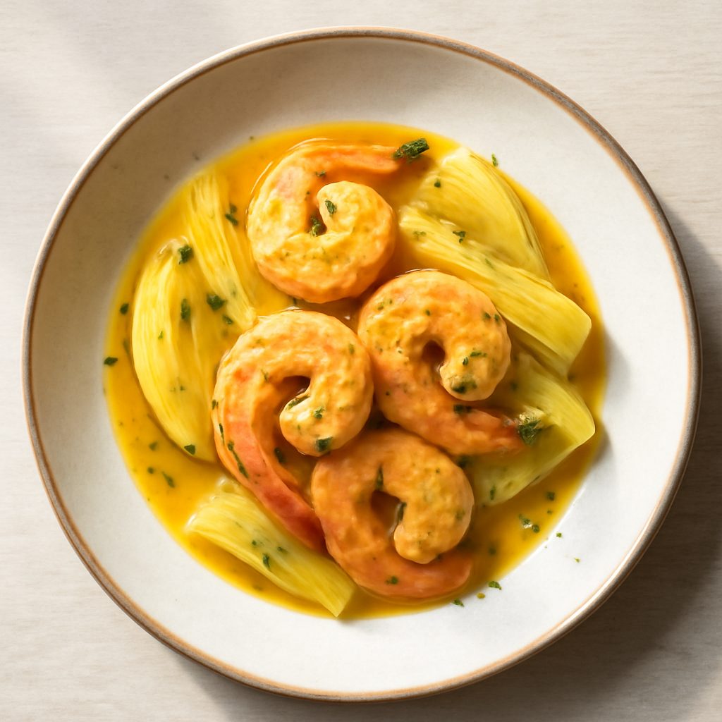 Finocchi e Gamberi allo Zafferano
