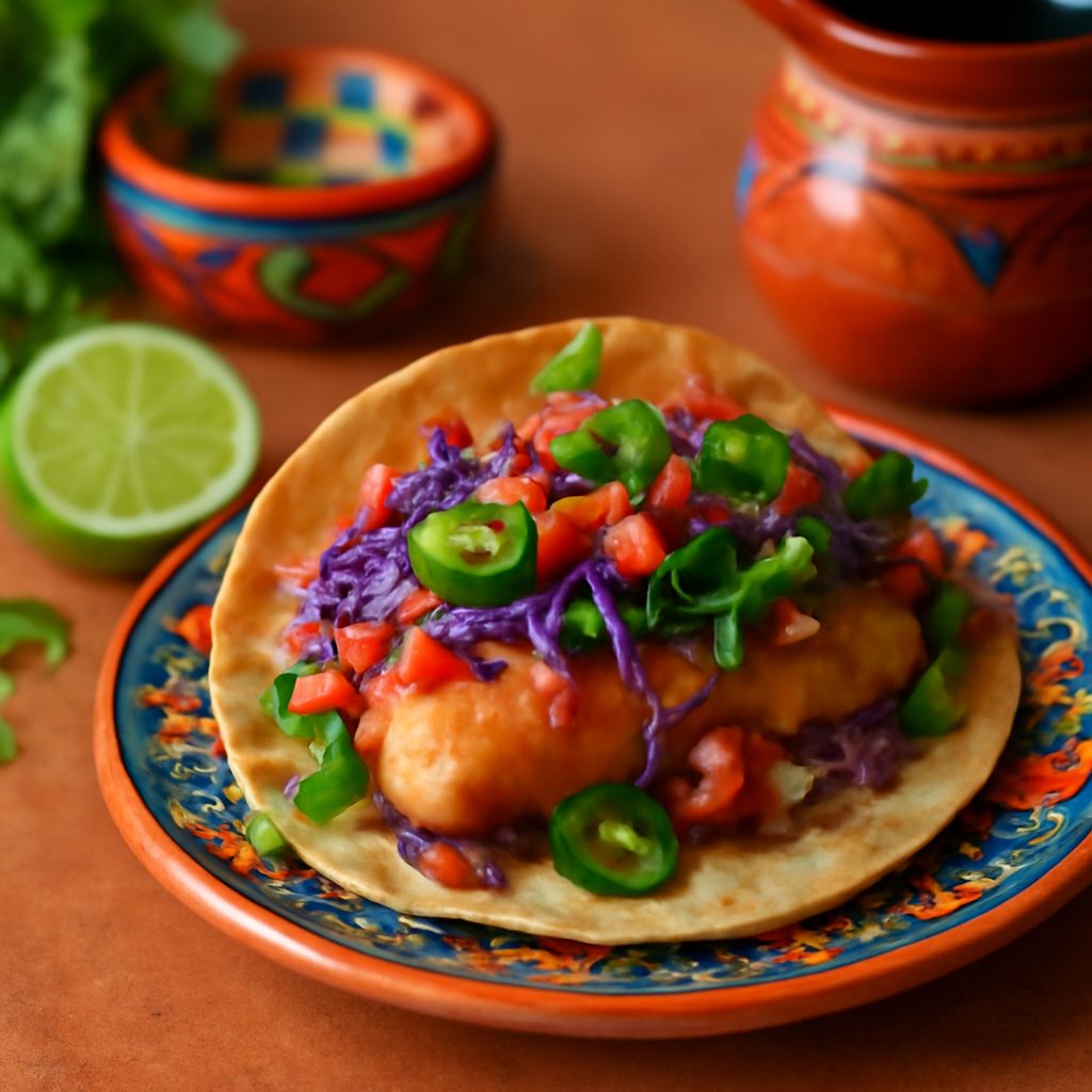 Fish Taco Messicano - Crispy Bowl con Pesce e Verdure