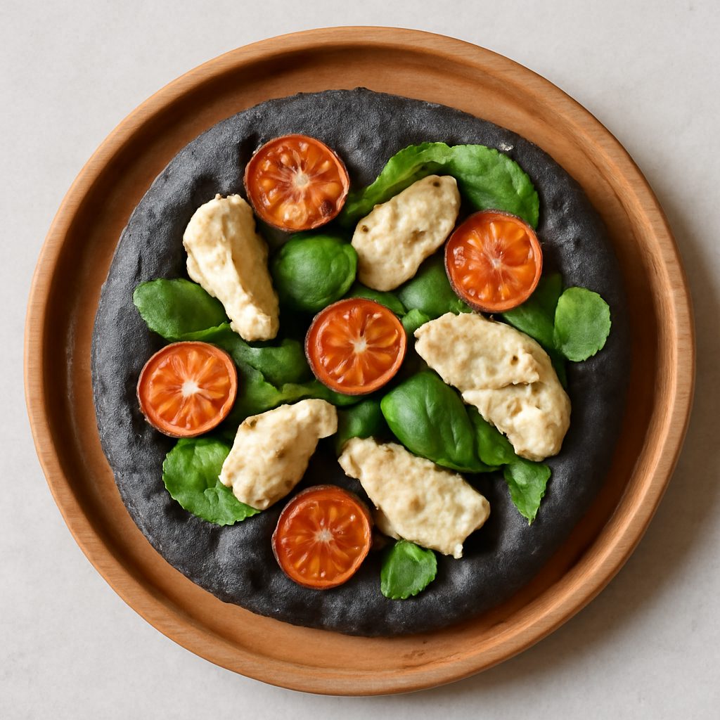 Focaccia al carbone vegetale Low-Carb Proteica