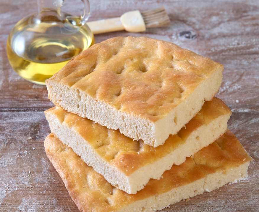 Focaccia all'olio extravergine di oliva Low Carb