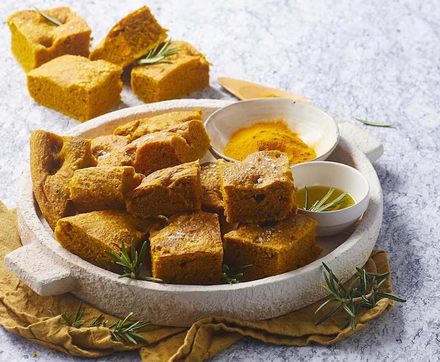 Focaccia alla curcuma Low Fat