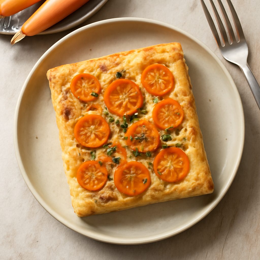 Focaccia alle carote proteica low-carb
