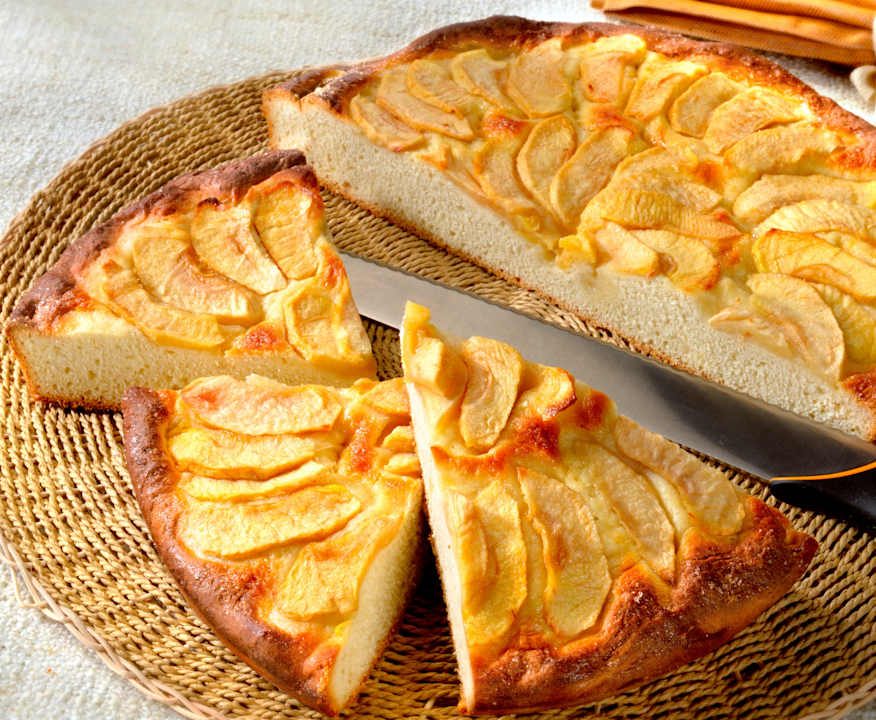 Focaccia dolce alle mele Low Fat