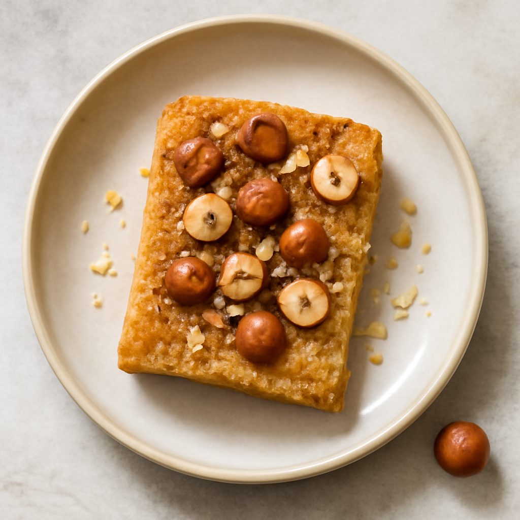Focaccia dolce alle nocciole proteica low-carb