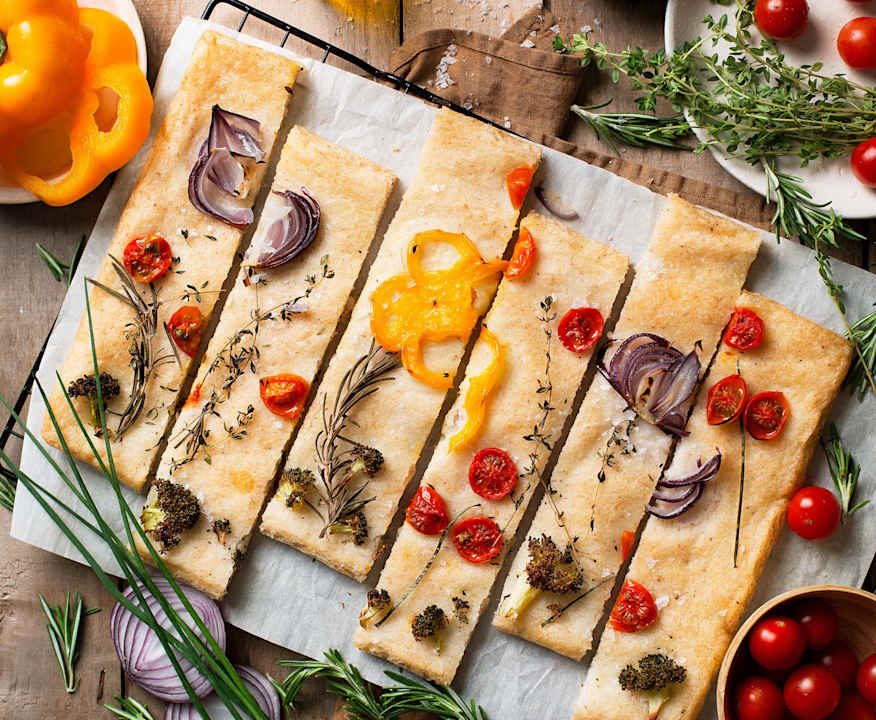 Focaccia floreale (senza glutine) Low Fat