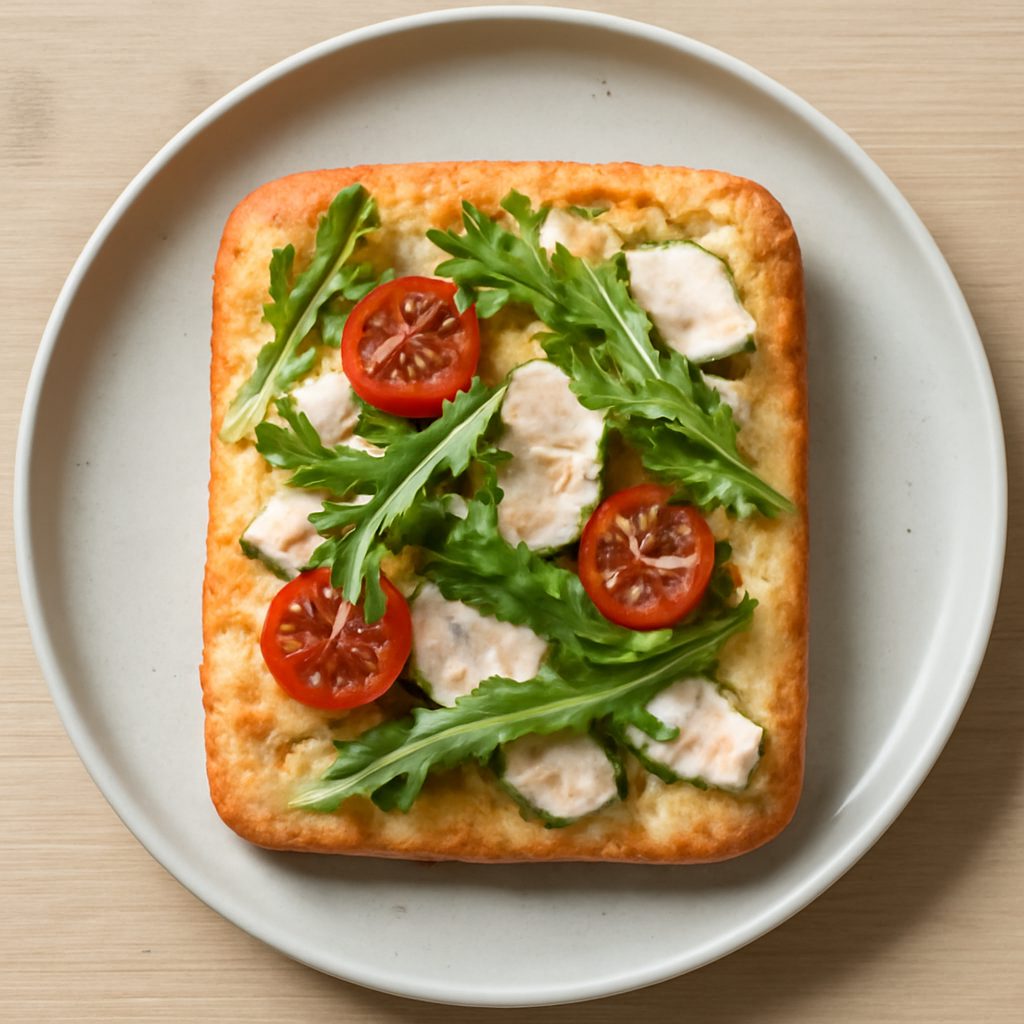 Focaccia proteica al rosmarino low-carb con farina di mandorle