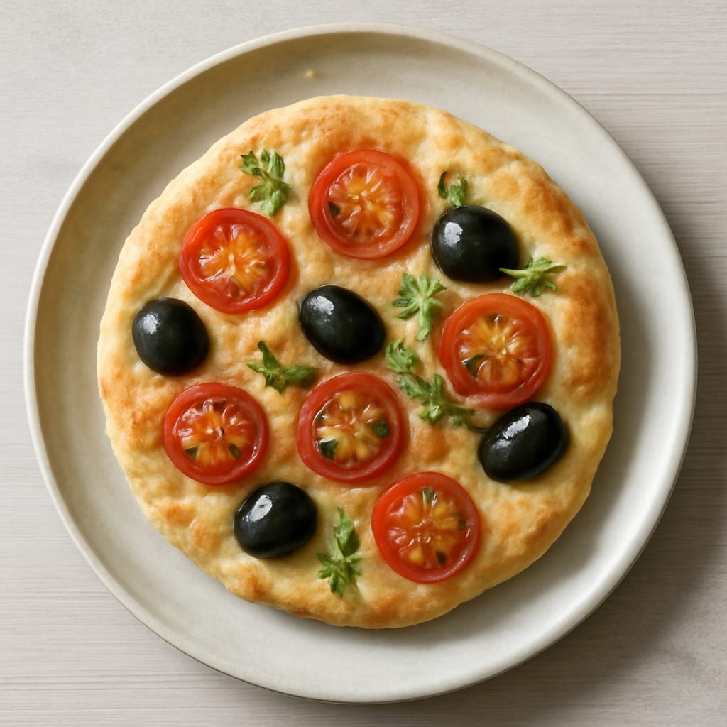 Focaccia proteica alle cipolle low-carb
