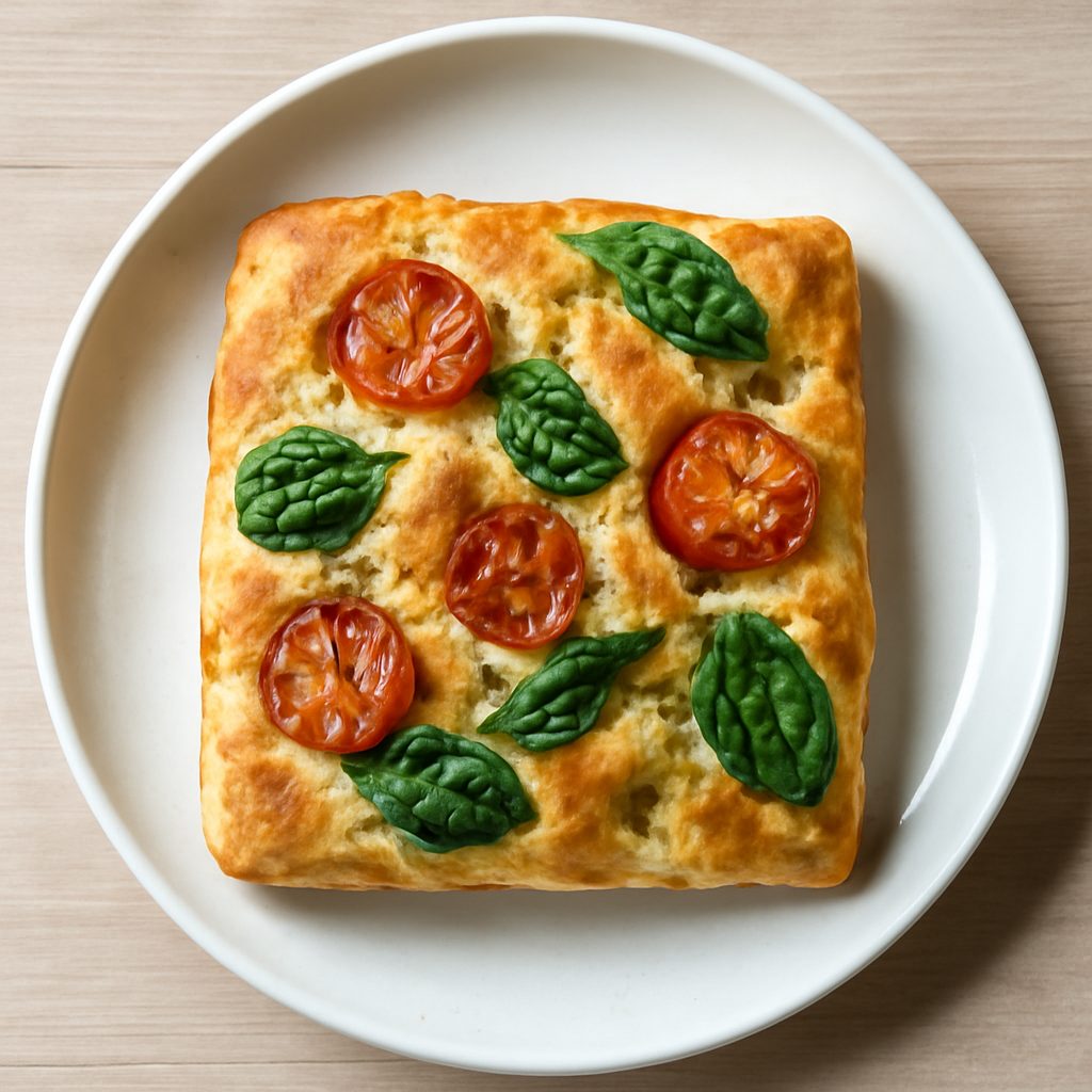 Focaccia ai Fiocchi di Latte e Zucchine