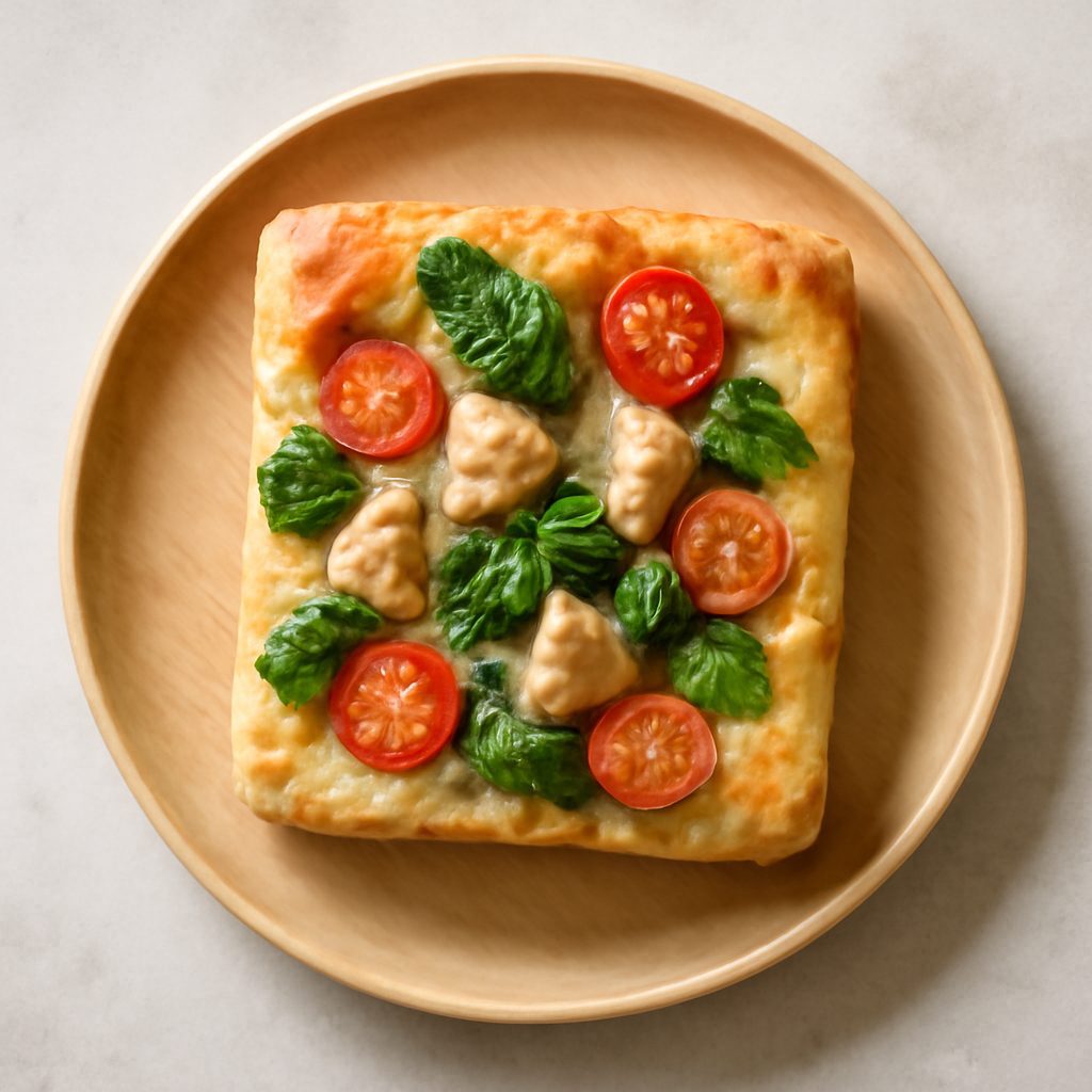 Focaccia con Hummus e Verdure