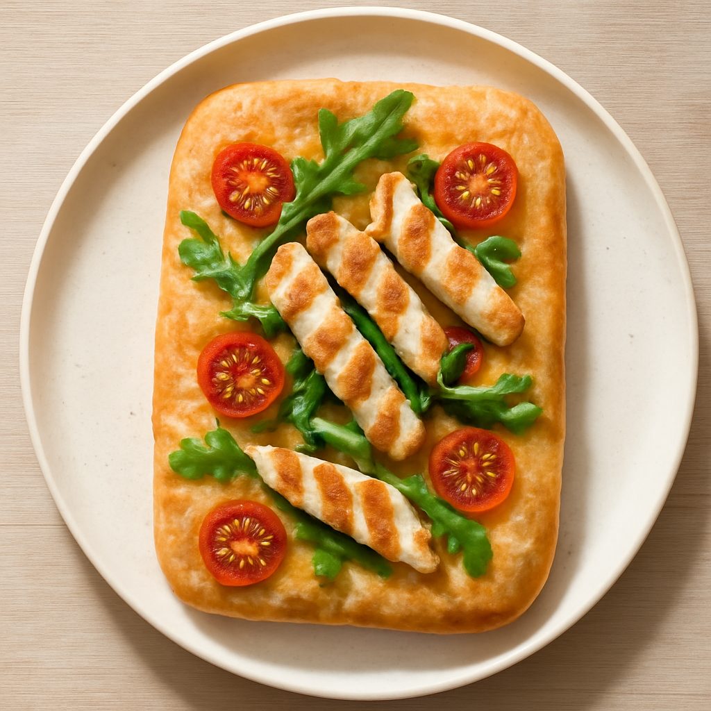 Focaccia con melanzane e pancetta Low Carb