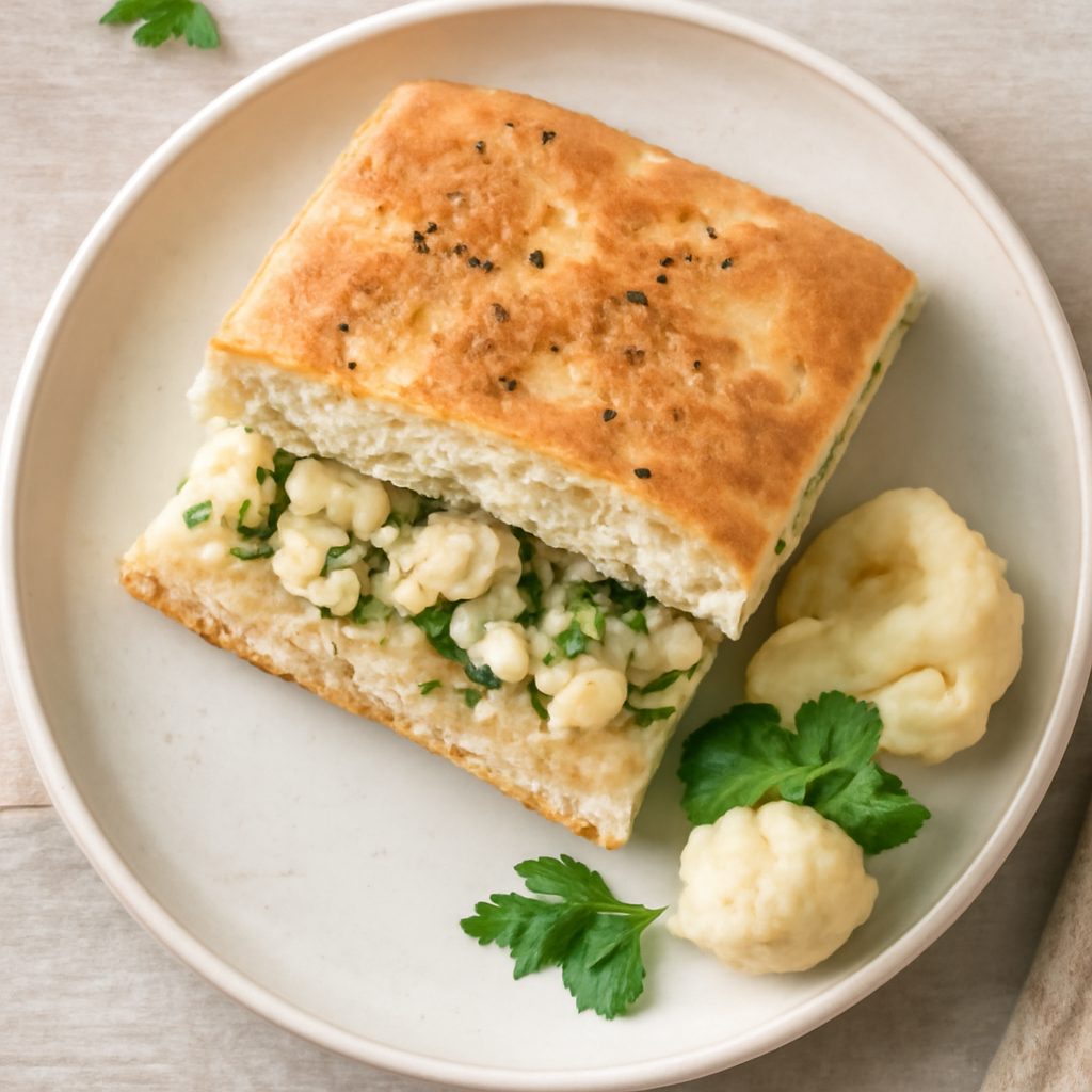 Focaccia ripiena al cavolfiore Low Fat