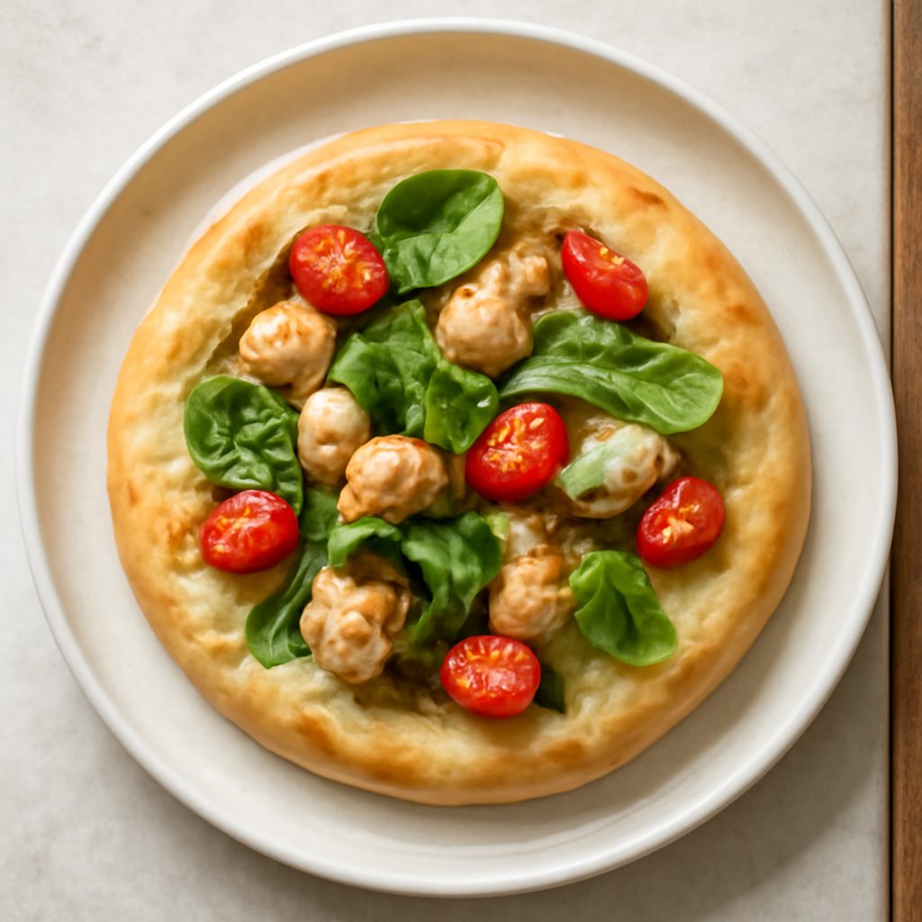 Focaccina di patata dolce e trota affumicata