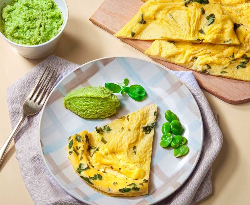 Frittata con battuto di fave Low Fat