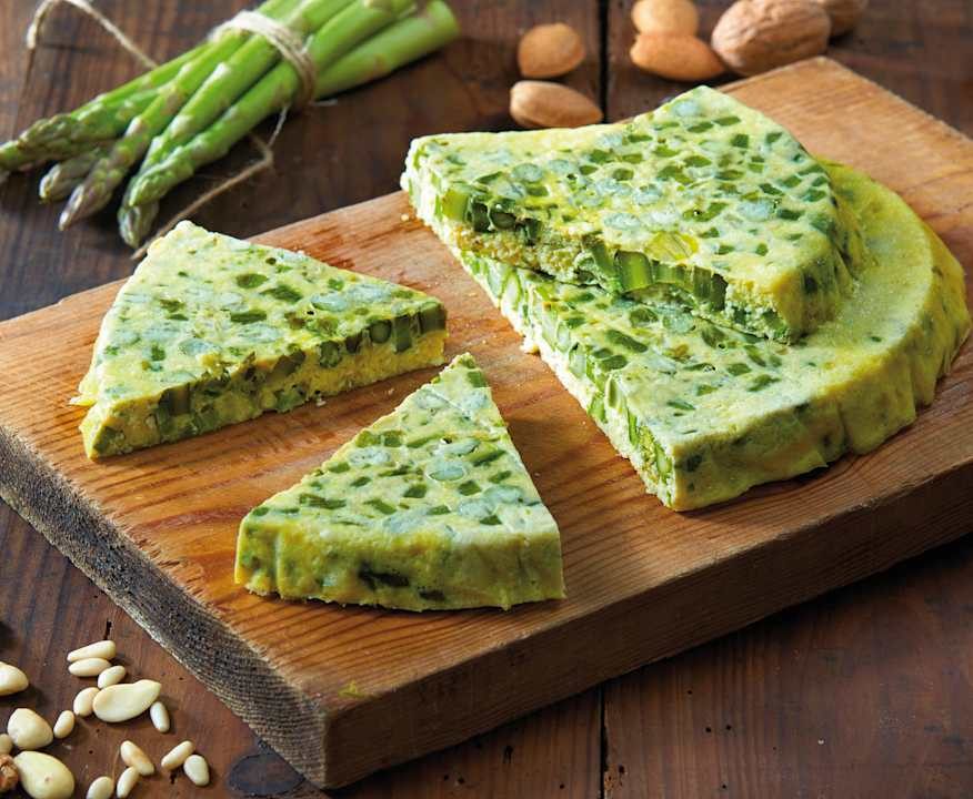 Frittata di asparagi e frutta secca Low Fat