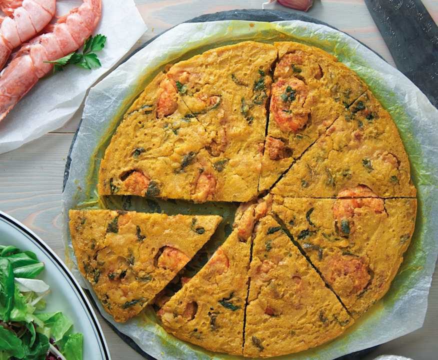 Frittata di gamberoni (senza uova) Low Fat