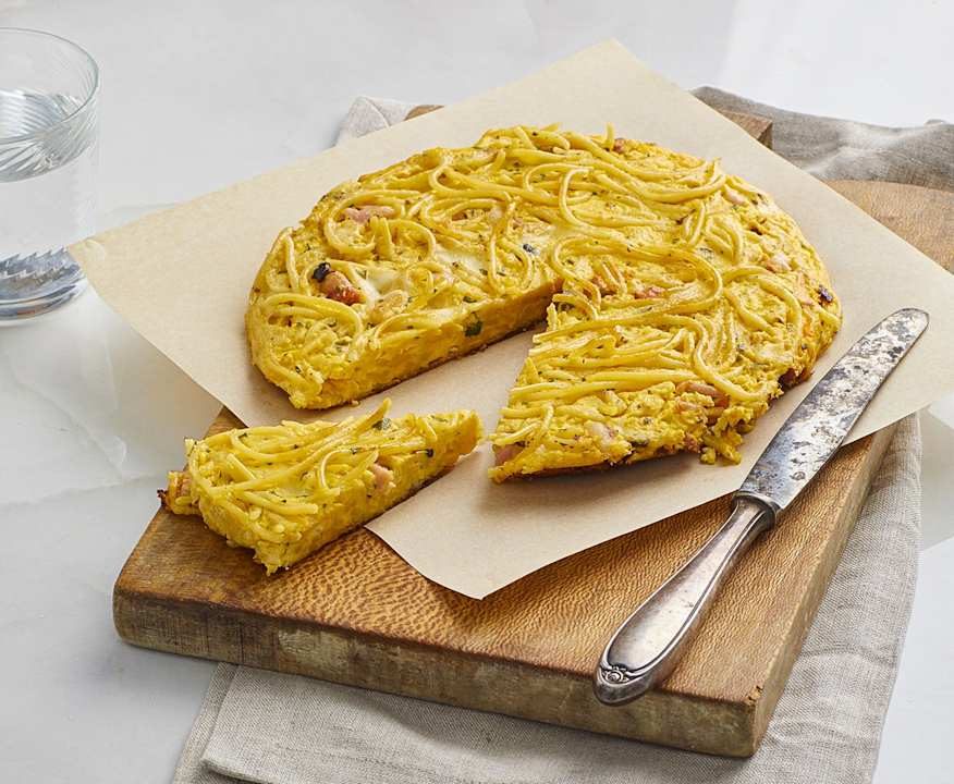 Frittata di pasta avanzata Low Fat
