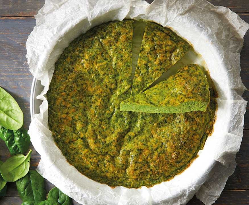 Frittata di spinaci al forno Low Carb