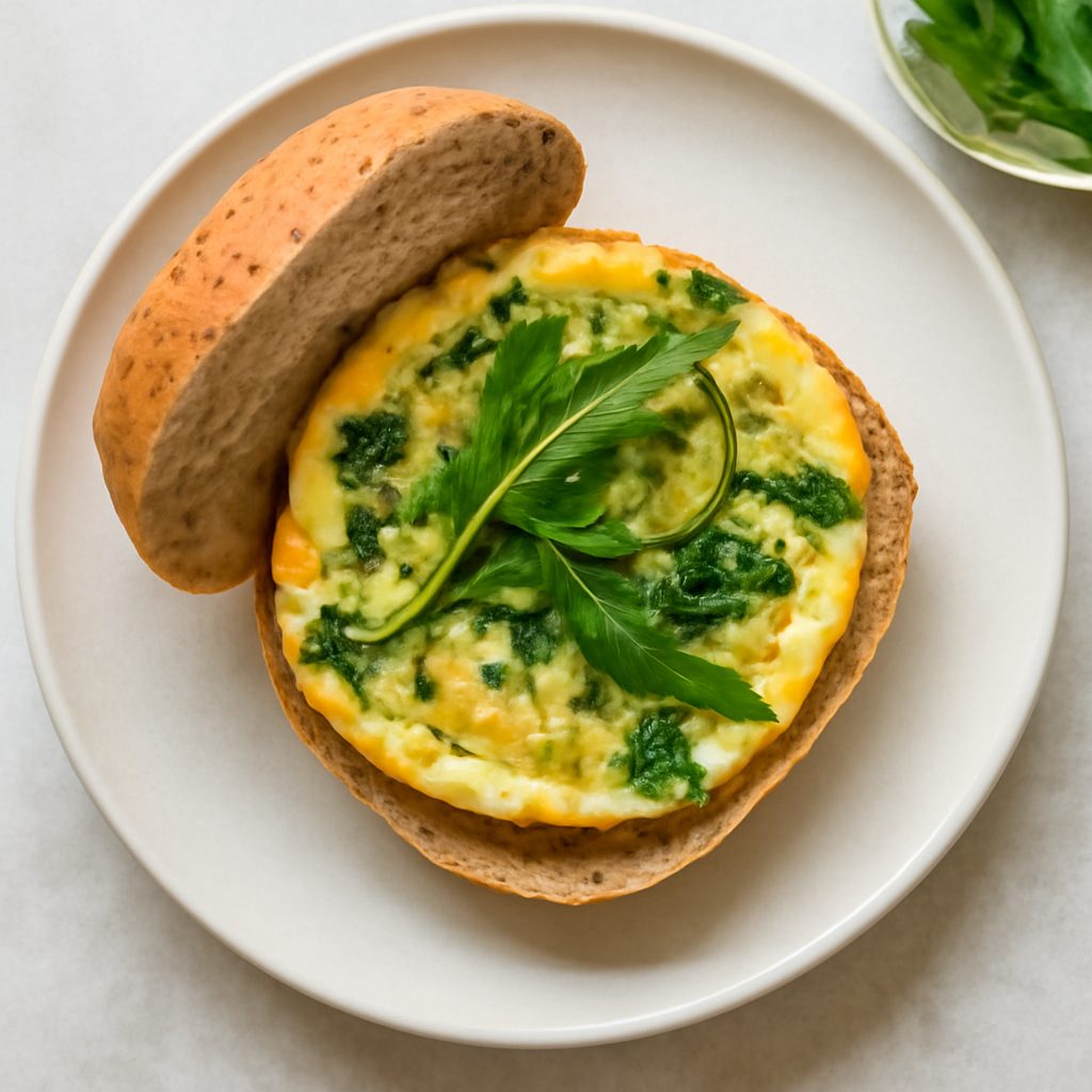 Frittata nel panino proteico low-carb