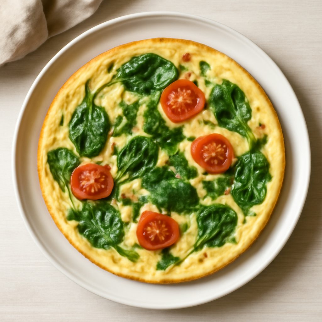 Frittata con Salmone Affumicato e Piselli
