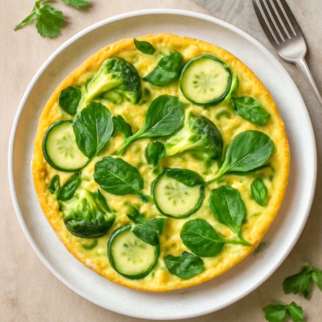 Frittata di spinaci e arance
