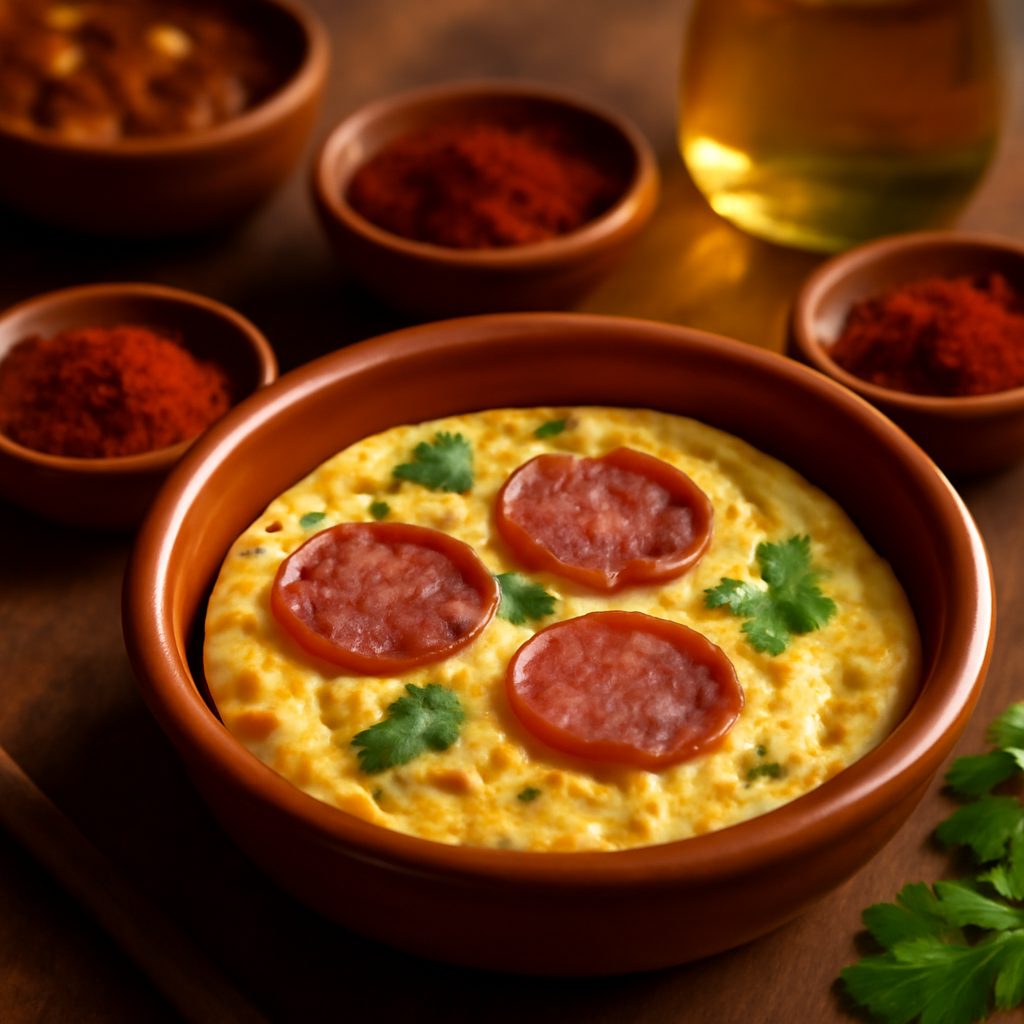 Frittata Spagnola ai Tre Formaggi e Salami Low Fat