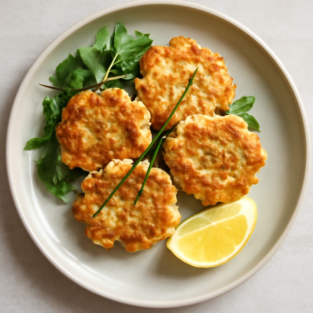 Frittelle di cernia allo zenzero al forno