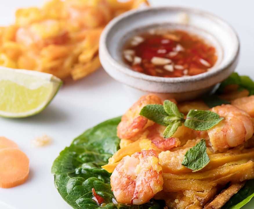 Frittelle di patate dolci e gamberi Low Carb
