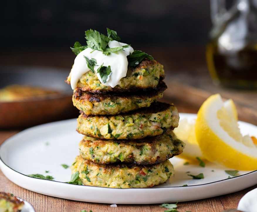 Frittelle di zucchine e gamberetti Protein