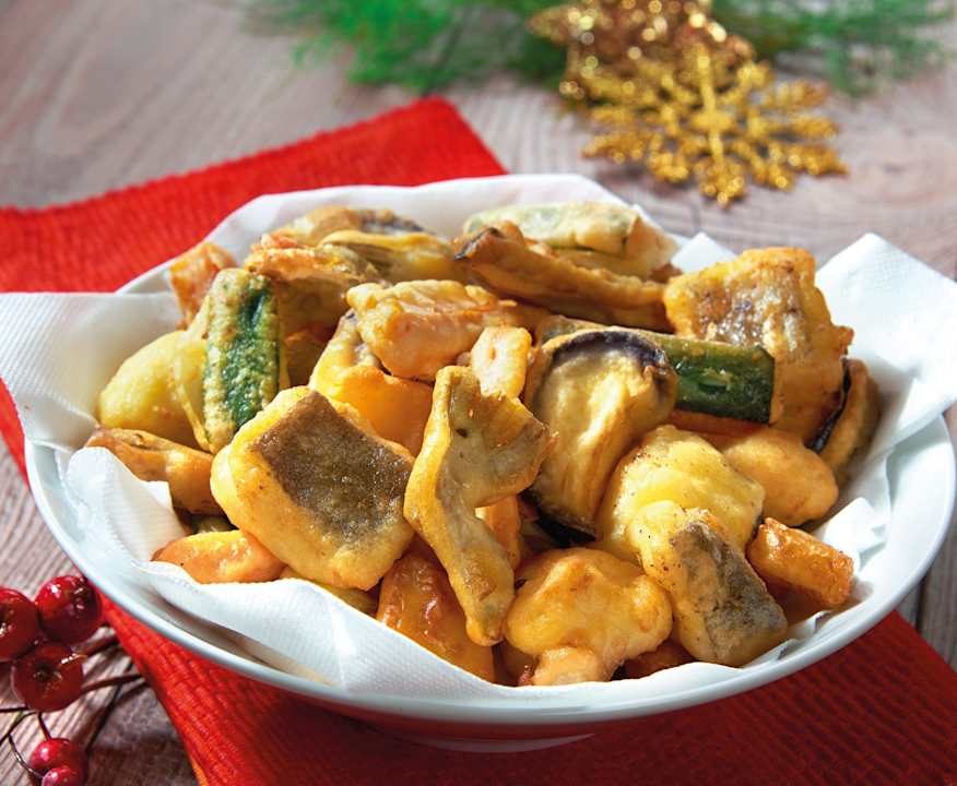 Fritto misto di verdure e baccalà Low Fat